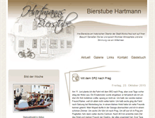 Tablet Screenshot of hartmannsbierstube.de